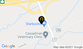 Kfc in Casselman map