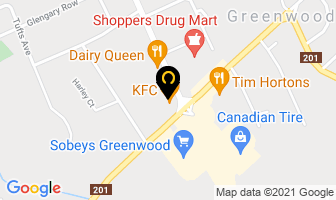 Kfc in Greenwood map