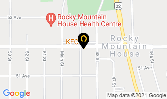 Kfc in Rocky Mountain House map