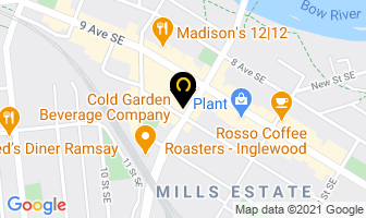 Kim's Drycleaning & Alterations in Calgary map