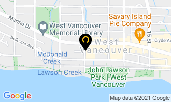 Kin Sushi in West Vancouver map