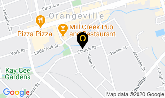 Kinderclub in Orangeville map