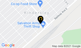 Kindersley Chiropractic Office in Kindersley map