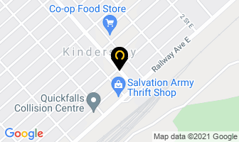 Kindersley Denture Clinic in Kindersley map