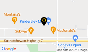 Kindersley Mall Administration Office in Kindersley map