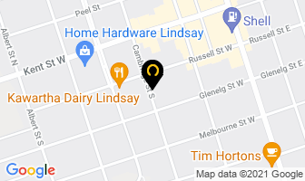 King Edward Dr in Lindsay map
