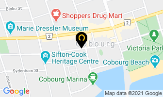 King George Inn in Cobourg map