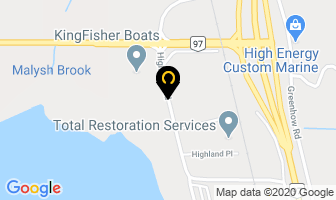 Kingfisher Boats Harbercraft in Vernon map