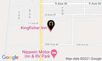 Kingfisher Inn in Nipawin map