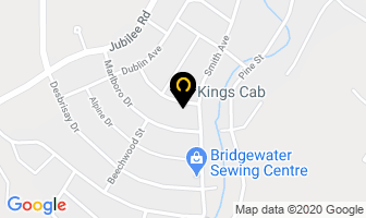 Kings Cab in Bridgewater map