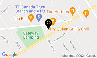 Kingsbridge Inn in Wasaga Beach map