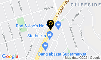 Kingston Discount Store in Scarborough map