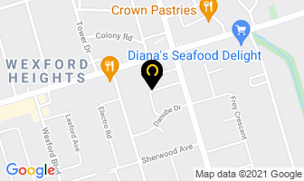 Kingston Road Roofing in Orillia map