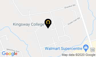 Kingsway College in Oshawa map