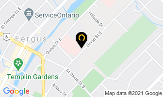 Kinnettles Interiors in Fergus map
