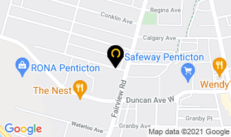 Kinsmen Club in Penticton map