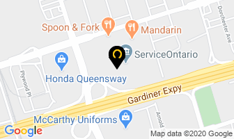 Kipling Queensway Mall Dental in Orillia map