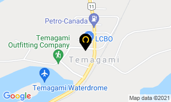 Kirk Smith Construction in Temagami map