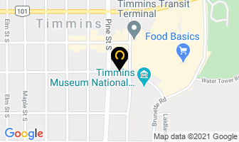 Kiss 99.3 in Timmins map