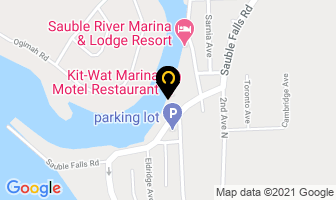 Kit-Wat Marina Motel in Sauble Beach map