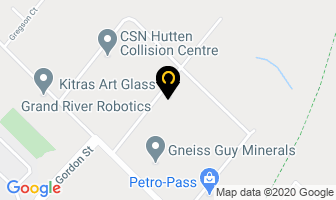 Kitras Art Glass Inc in Fergus map