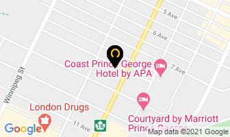 Kjorven Diane Dr Inc in Prince George map