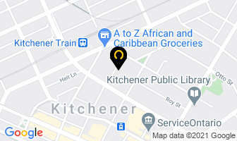 Klyne Insurance Group in Kitchener map