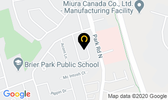 Knight Limousine in Brantford map