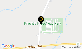 Knight's Hide-Away Park in Mississauga map