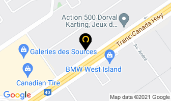 Knotwidth Textiles Inc in Dorval map