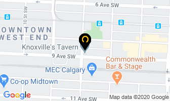 Knoxville's Tavern in Calgary map