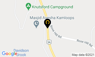 Knutsford Campground in Thompson-nicola P map