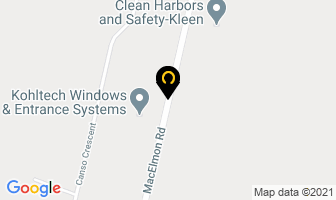 Kohltech International Window Division in Debert map