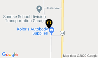 Kolor's Autobody Supplies in Beausejour map