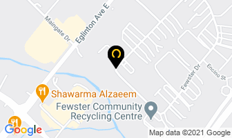 Komand Contracting in Mississauga map