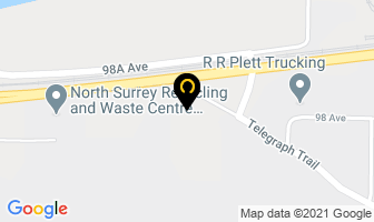 Komatsu Rents in Surrey map