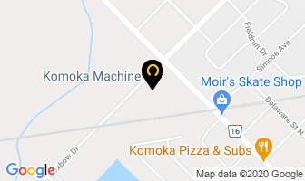 Komoka Machine Ltd in Komoka map