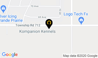 Kompanion Kennels in Grande Prairie map