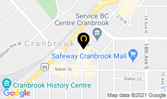 Kootenay Kwik Print in Cranbrook map