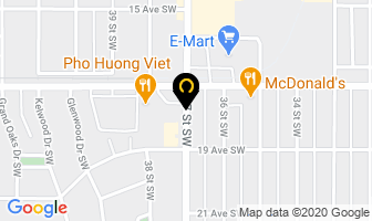 Korean Bank Exchange in Calgary map