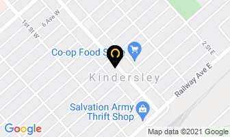 Kraz E Threads Ltd in Kindersley map