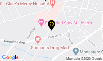 Krown Property Management in St. John's map