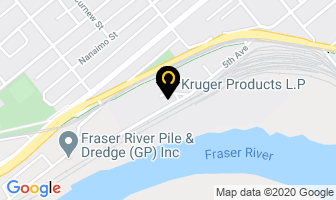 Kruger Products Lp in New Westminster map
