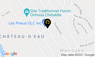 Kwe Kwe Communications in Wendake map