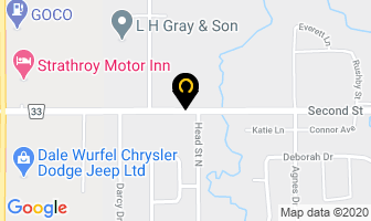 L A Pool & Spa in Strathroy map