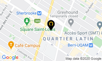 La Capitale Centre-Ville in Montreal map