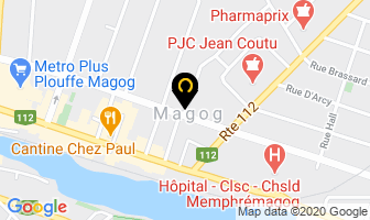 La Costumerie Magog in Magog map