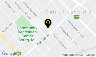 La Cycloth&egrave;que Inc in Saint-Hyacinthe map