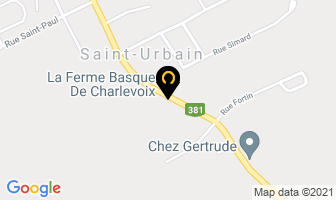La Ferme Basque De Charlevoix in Saint-urbain-premier map