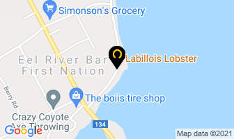 Labillois Lobster in Belle River map
